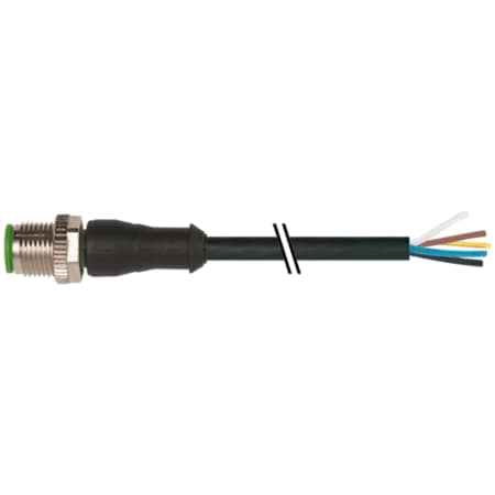 Murrelektronik M12 male 0 Degree / M12 female 0 Degree, TPE 5x18AWG ye UL/CSA, ITC/PLTC 5m 7000-12041-6251500